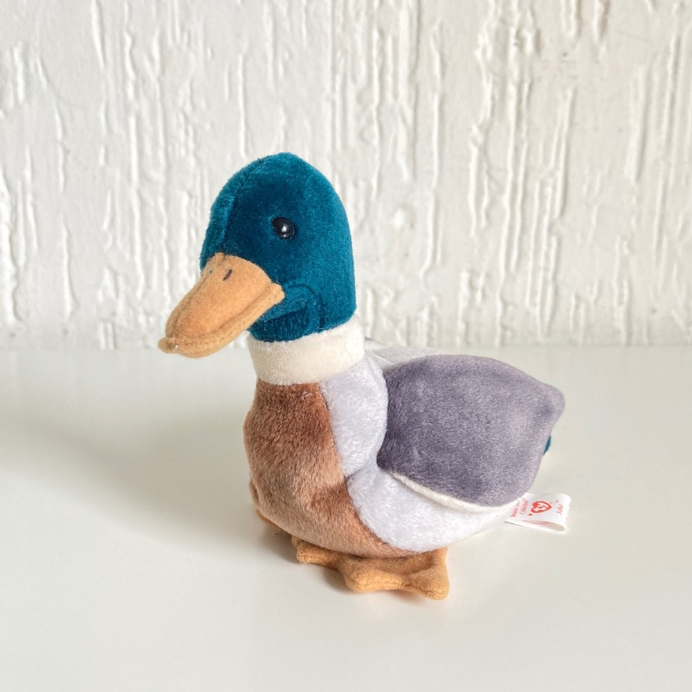 TY Beanie Babies Collection Jake Rare Mallard Duck Special Tush Tag Number 453
